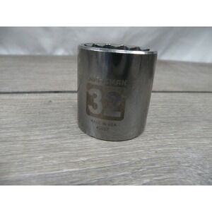 CRAFTSMAN 32mm Metric 1/2" Drive 12-Point Socket Made in USA 45827